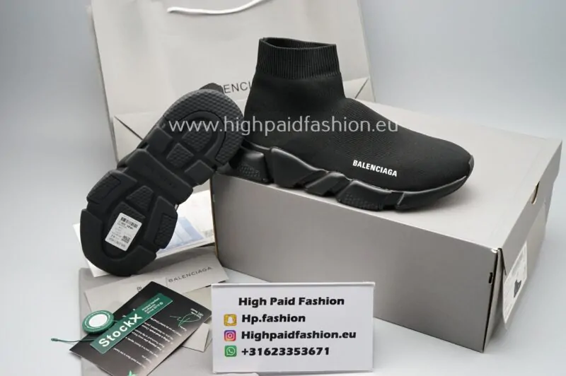 Balenciaga Speed Trainers Black - Image 3