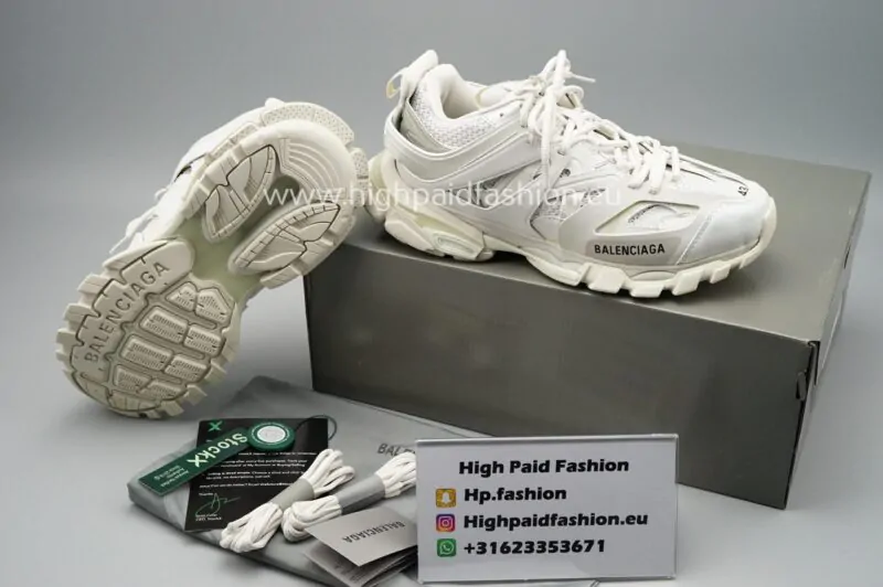 Balenciaga Track Runners White - Image 3