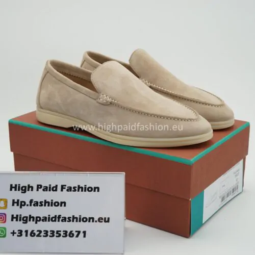 Loro Piana Summer Walk Loafers Beige