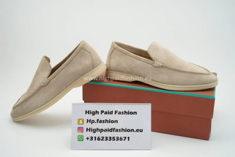 Loro Piana Summer Walk Loafers Beige - Image 3