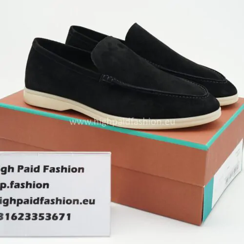 Loro Piana Summer Walk Loafers Zwart