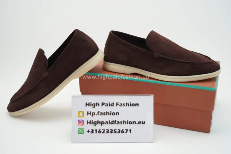 Loro Piana Summer Walk Loafers Coffee - Image 3