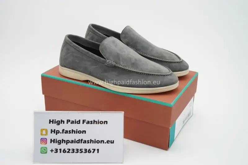 Loro Piana Summer Walk Loafers Grijs