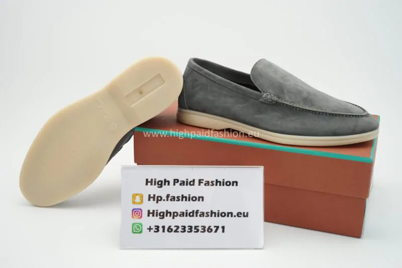 Loro Piana Summer Walk Loafers Grijs - Image 4