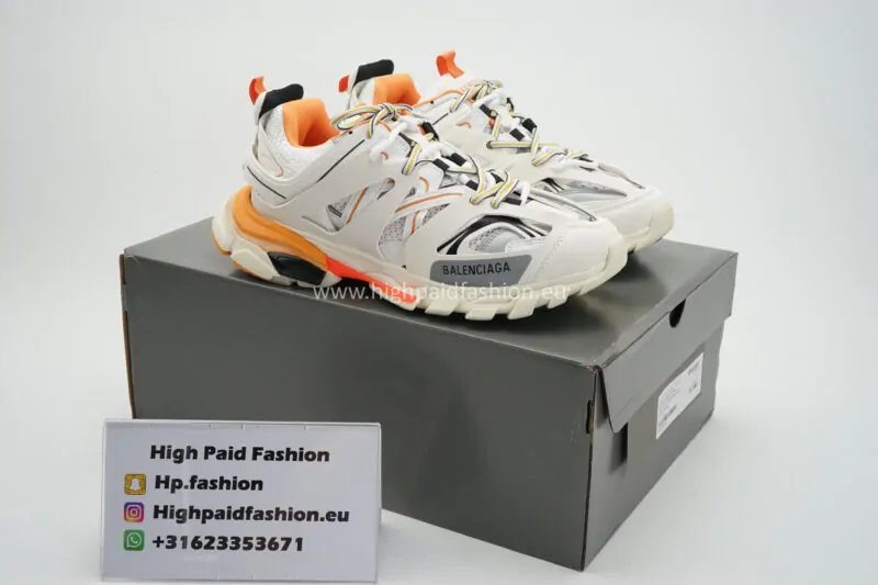 Balenciaga Track Runners White Orange