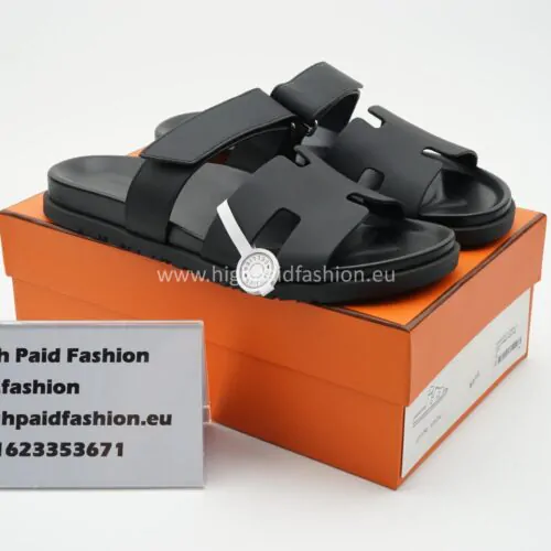 Hermes Chyper Sandals Black