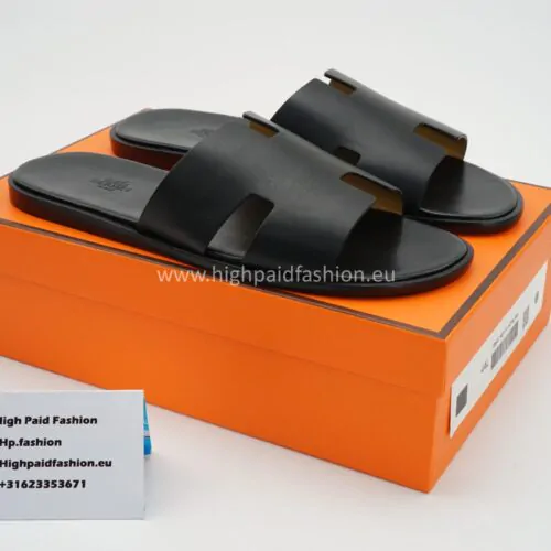 Hermes Izmir Sandals Tripple Black