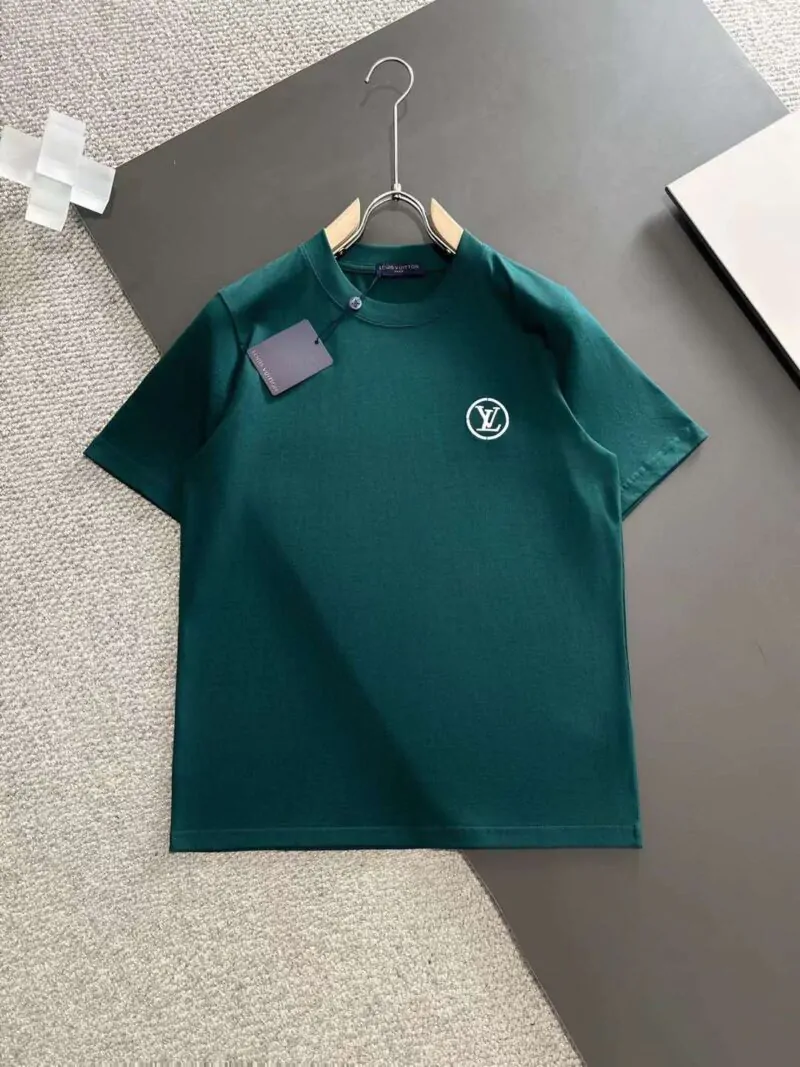 Louis Vuitton Shirt Green Pearls