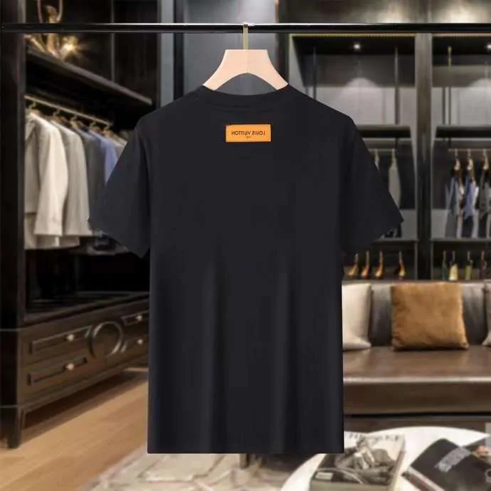 Louis Vuitton Shirt Black With Blue Logo - Image 2